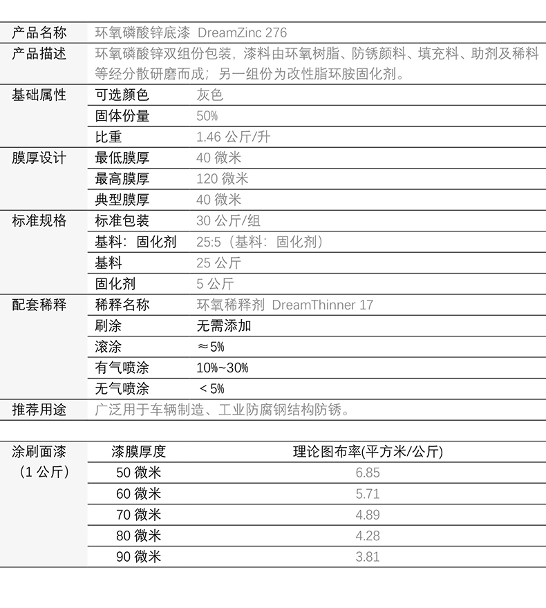 环氧磷酸锌底漆
