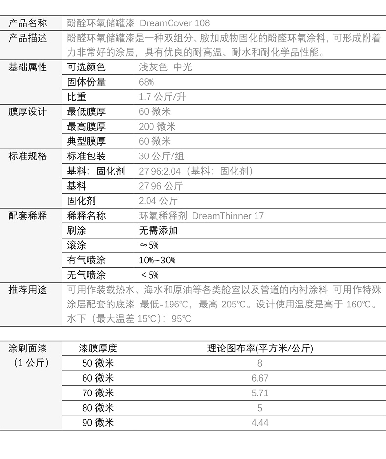 酚醛环氧漆
